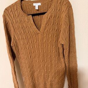 Calvin Klein Women's Gold Thread Sweater.